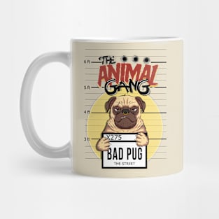 the animal gang pug urban style Mug